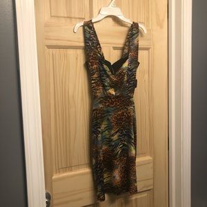Beautiful multi colored animal print dress
